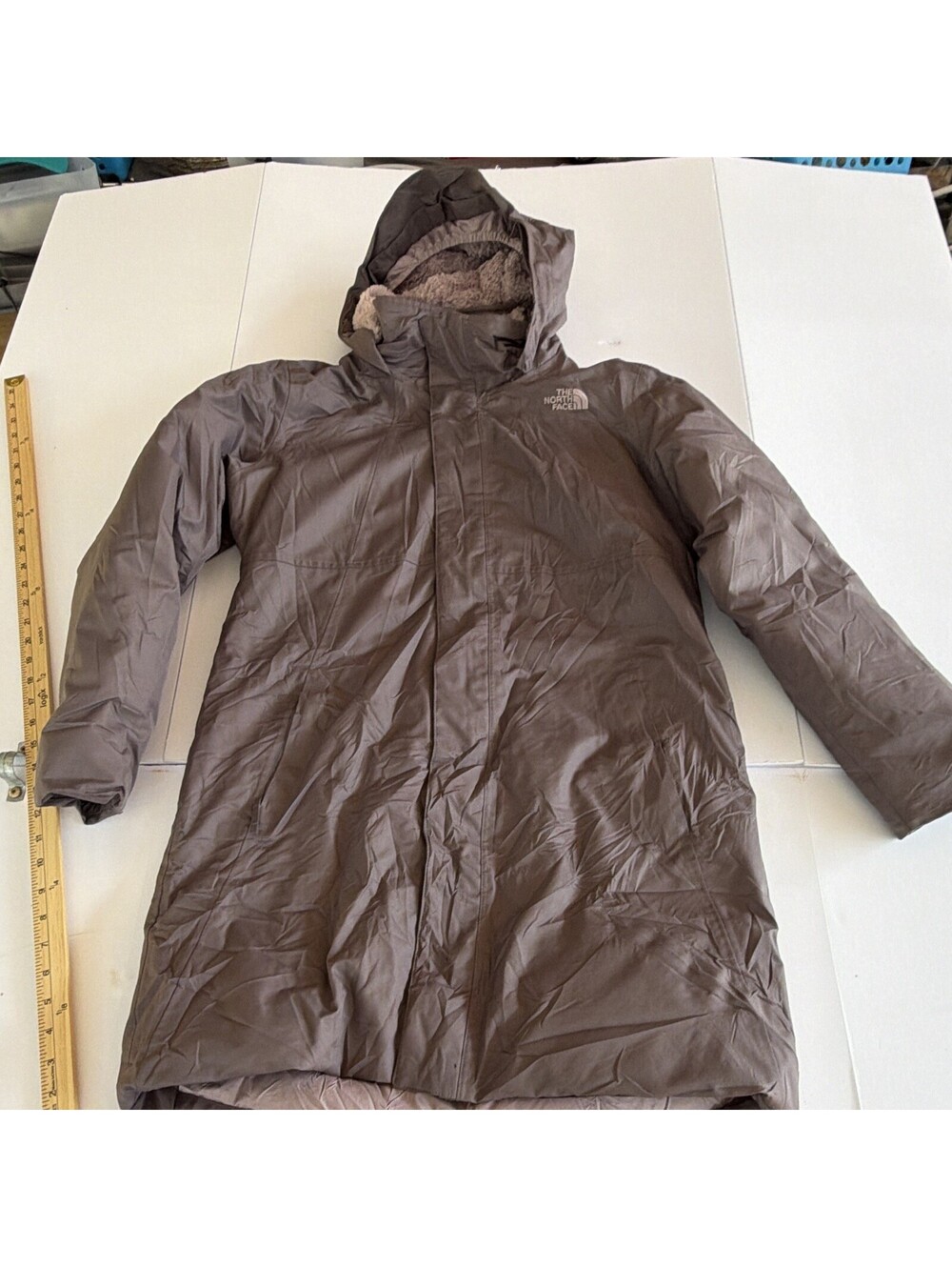 The North Face Girls Large 14-16 Fleece Lined Jacket Purple Full Zip